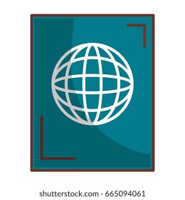 passport document isolated icon