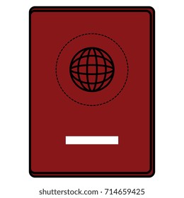 passport document isolated icon