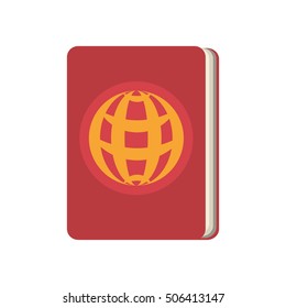 passport document isolated icon vector illustration design