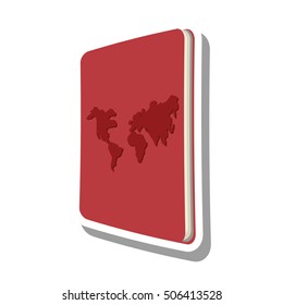 passport document isolated icon vector illustration design