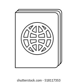 passport document isolated icon vector illustration design