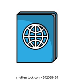 passport document isolated icon vector illustration design