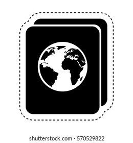 passport document isolated icon vector illustration design