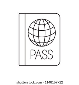 passport document travel icon