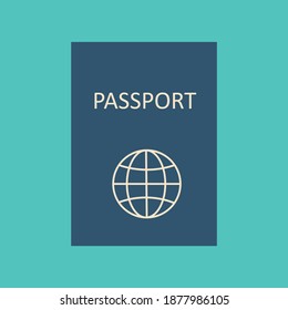 The passport. Flat design. Illustration.vector esp10