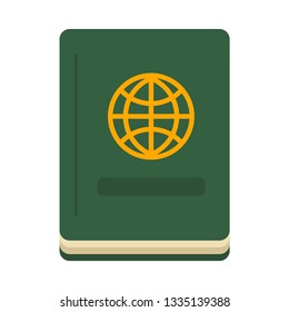 Passport flat icon.You can be used passport icon for several purposes like: websites, UI, UX, print templates, presentation templates, promotional materials, web and mobile phone apps 