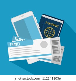 passport and flight tickets