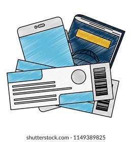 passport and flight tickets