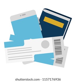 passport and flight tickets