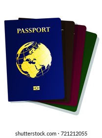 Passport graphic vector