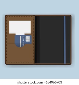 Passport Holder Cover Equipment Vector