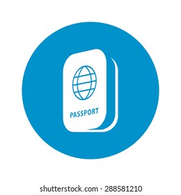 Passport icon. 