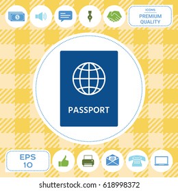 Passport icon.