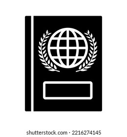 Passport icon. passport book sign. vector illustration