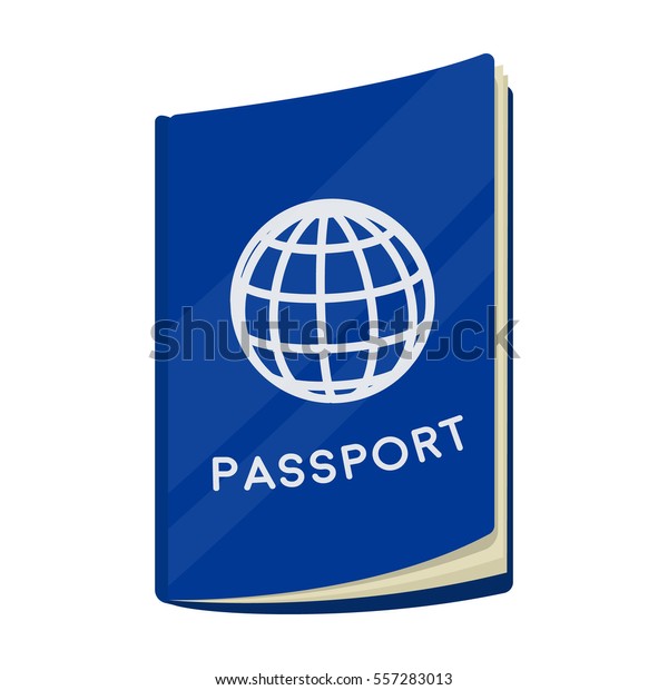 Passport Icon Cartoon Style Isolated On Stock Vector (Royalty Free ...