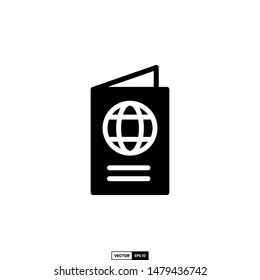 Passport icon, design inspiration vector template for interface and any purpose