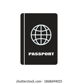 Passport icon design template vector isolated illustration