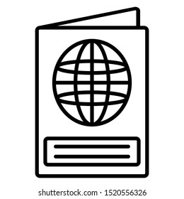 passport icon design vector template