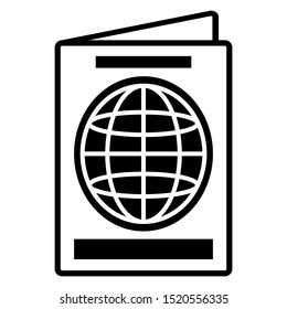 passport icon design vector template