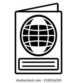 passport icon design vector template