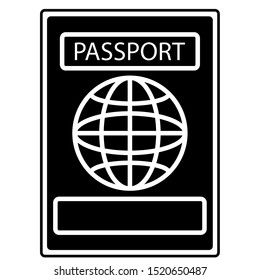 passport icon design vector template