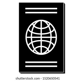 passport icon design vector template