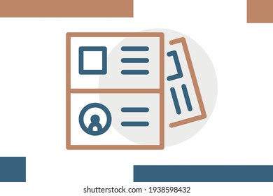 Passport Icon Document Relate Icon Camping Elements