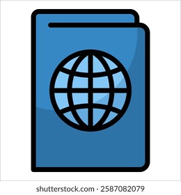 Passport Icon Element For Design