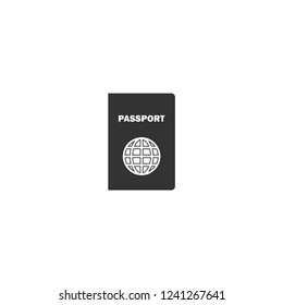 Passport. Icon Flat