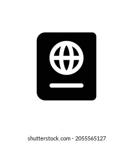 Passsymbol. Flaches Design einzeln auf weißem Hintergrund. Vektorgrafik