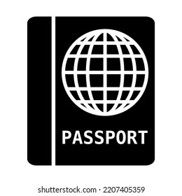 Passport Icon. Flat style. International identification. Vector.