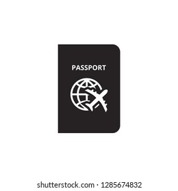 Passport icon graphic design template vector isolated