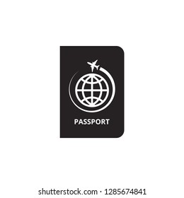 Passport icon graphic design template vector isolated