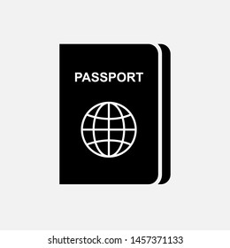 Passport Icon Identification Pass Document Illustration Stock Vector ...