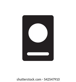 passport icon illustration isolated vector sign symbol