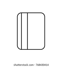 passport icon illustration isolated vector sign symbol