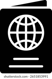 O ícone de passaporte é um documento de identidade oficial reconhecido internacionalmente e o principal requisito para viajar para o exterior.