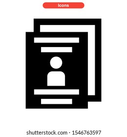 passport icon isolated sign symbol vector illustration - high quality black style vector icons
