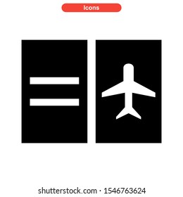 passport icon isolated sign symbol vector illustration - high quality black style vector icons
