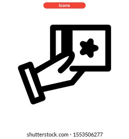 passport icon isolated sign symbol vector illustration - high quality black style vector icons
