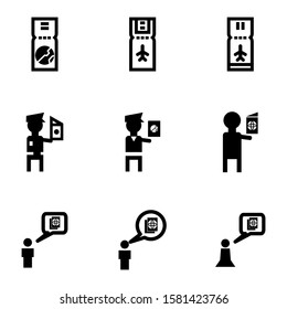 passport icon isolated sign symbol vector illustration - Collection of high quality black style vector icons
