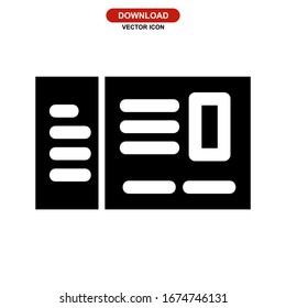passport icon or logo isolated sign symbol vector illustration - high quality black style vector icons
