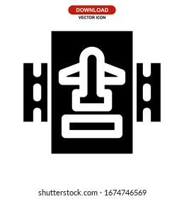 passport icon or logo isolated sign symbol vector illustration - high quality black style vector icons
