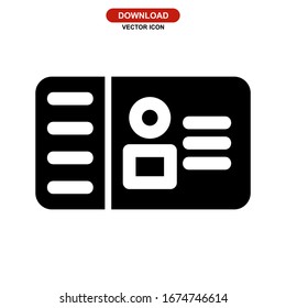 passport icon or logo isolated sign symbol vector illustration - high quality black style vector icons
