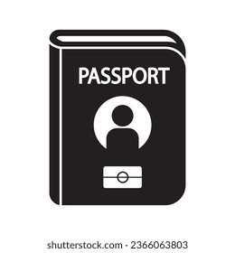passport icon logo vector design template