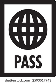 Passport Icon. Pass Icon. Id Icon