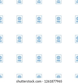 passport icon pattern seamless white background. Editable line passport icon. passport icon pattern for web and mobile.
