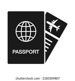 Passport icon. Personal document symbol. Travel concept vector illustration