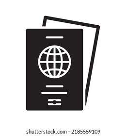 Passport icon. Personal document symbol. Travel concept vector illustration
