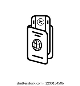 Passport Icon. Personal Identification Vector. Passport Icon. Personal Identification Vector.